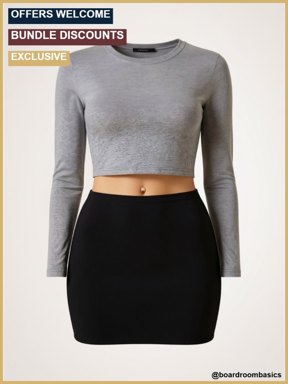 Cotton Spandex High Rise Mini Pencil Skirt Bodycon Made in USA